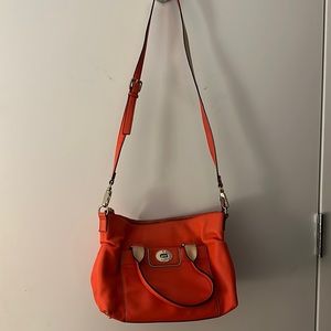 Kate Speed Crossbody and/or Top Handle Melon colored bag